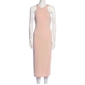 Alice and Olivia Scoop Neck Midi Dress